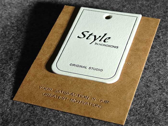 Elevate your brand with high-quality custom hang tags from Qinghan Labels™ China. Our durable, UV-printed tags come in various shapes and finishes to showcase your logo!