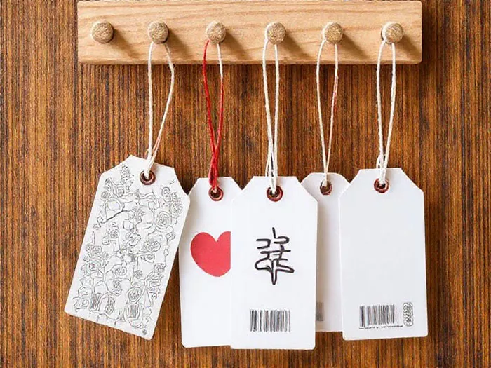 Create stunning custom hang tags with our UV coated options! Choose from gloss, matte, or uncoated cardstock in various sizes. Perfect for showcasing your brand and product information.