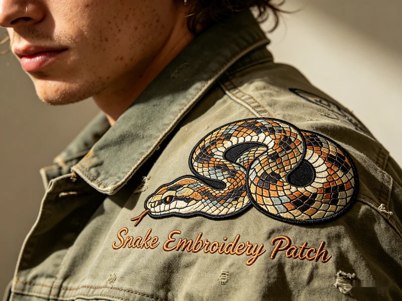Parche Bordado Serpiente Cool Design 2026 BSJ Parche Bordado Serpiente Cool Design 2026 BSJ
